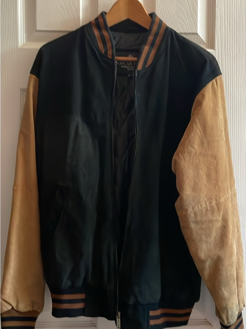 Genuine Leather Varsity Jacket Size Small